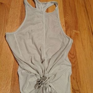Lululemon knot front, racerback, striped tank